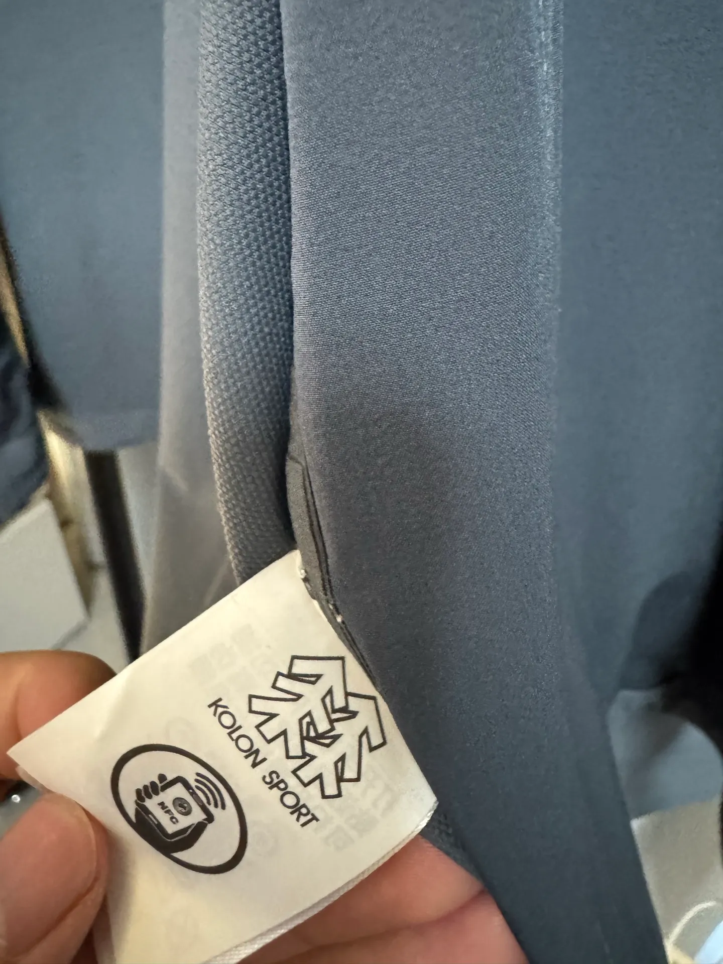 [Premium replica] KOLON SPORT/Kelon 26Fw TECHSHELL 3L soft shell jacket, stretch thin jacket (grey blue), originally purchased from KF, exclusive customization, custom dyed fabric, light and breathable, windproof and water repellent, hand pockets, taped inside, comfortable and not stuffy, look for the correct version Size: m/l/xl/2xl/3xl/4xl